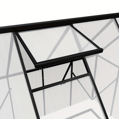 Aluminium Kweekkas – Serre – Groentekas – Plantenkas – Tuinkas – 310x250x205 cm – Stevig Aluminium Frame – PC Panelen Met Ventilatie