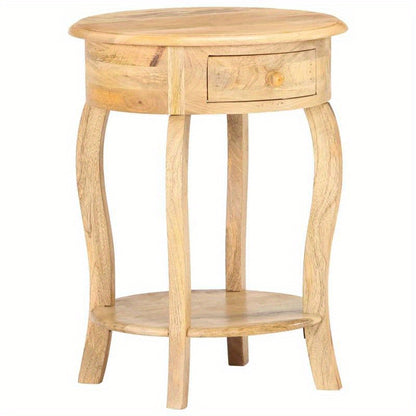 Bijzettafel – Bijzettafeltje – Nachtkastje – Salontafel – Banktafel – Massief Mangohout – Compact 37x37x61 cm
