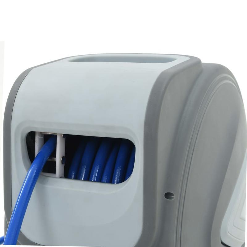 Tuinslanghaspel – Slanghouder – Wandslangenbox – Slanghaspel Automatisch – Slangenwagen – 20 Meter Slang – Automatisch Oprolsysteem – Duurzaam Kunststof