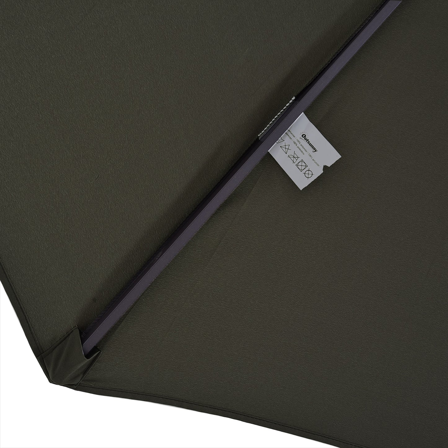 Tuinparasol – Zonnescherm – Terrasparasol – Marktparasol – Dubbele Parasol – Ovale Vorm 270x180 cm – Handmatige Slinger – Waterafstotende Stof Donkergroen