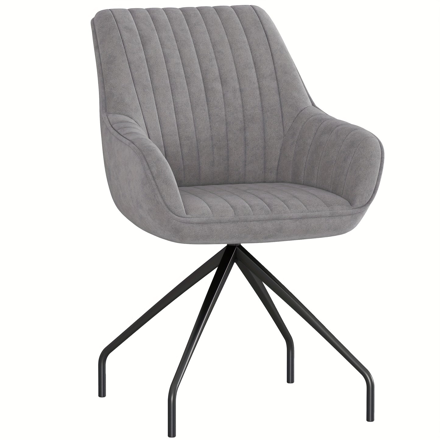 Draaifauteuil – Fauteuil – Lounge Stoel – Draaistoel – Relaxstoel – Velvetlook Stoffering – Met Armleuningen – 360 Graden Draaibaar – Stevig Metalen Onderstel