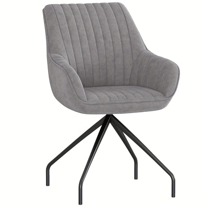 Draaifauteuil – Fauteuil – Lounge Stoel – Draaistoel – Relaxstoel – Velvetlook Stoffering – Met Armleuningen – 360 Graden Draaibaar – Stevig Metalen Onderstel