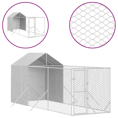 Hondenkennel – Hondenren – Dierenren – Puppyren – Buitenren – 2x6x2,5 Meter – Gegalvaniseerd Staal – UV- en Waterbestendig Polyethyleen
