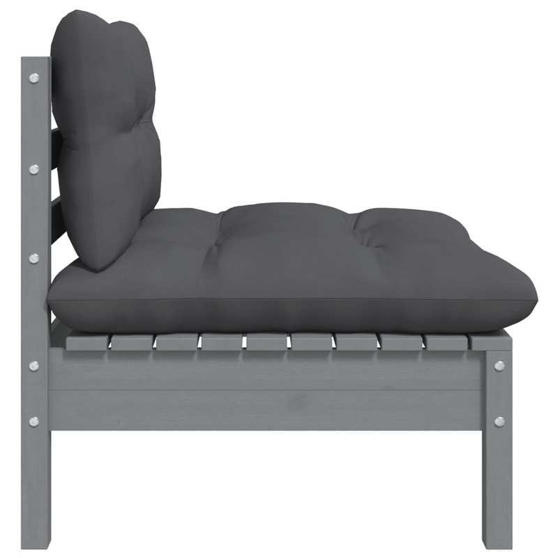 Tuinmeubelset – Buitenmeubelen – Tuinstoelen – Terrasmeubels – Balkonset – Grijs – Duurzaam Weerbestendig Materiaal – Compact En Comfortabel Ontwerp