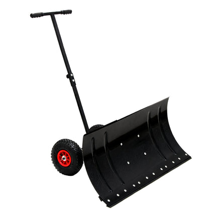 Sneeuwschuiver – Sneeuwschep – Sneeuwruimer – Bladruimer – Sneeuwschuifschep – Metalen Blad 74 cm Breed – 5-Posities Hoogte Verstelbaar