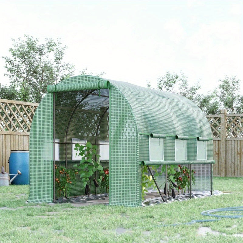 Kweekkas – Tuinkas – Broeikas – Plantenkas – Foliekas – Metalen Organizer Groen – Robuust Materiaal – Compact Formaat