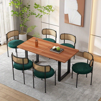 Fauteuil – Loungestoel – Relaxstoel – Zetel – Stoel – Set Van 4 – Groene Velvet Bekleding – Met Stevige Metalen Poten