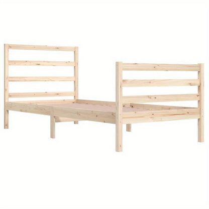 Bed frame in Wood Pine solid 90x200cm Removable and durable