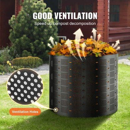 Compostbak – Compostvat – Composter – Compostton – Tuincomposter – 1000 Liter Capaciteit – Duurzaam HDPE Kunststof