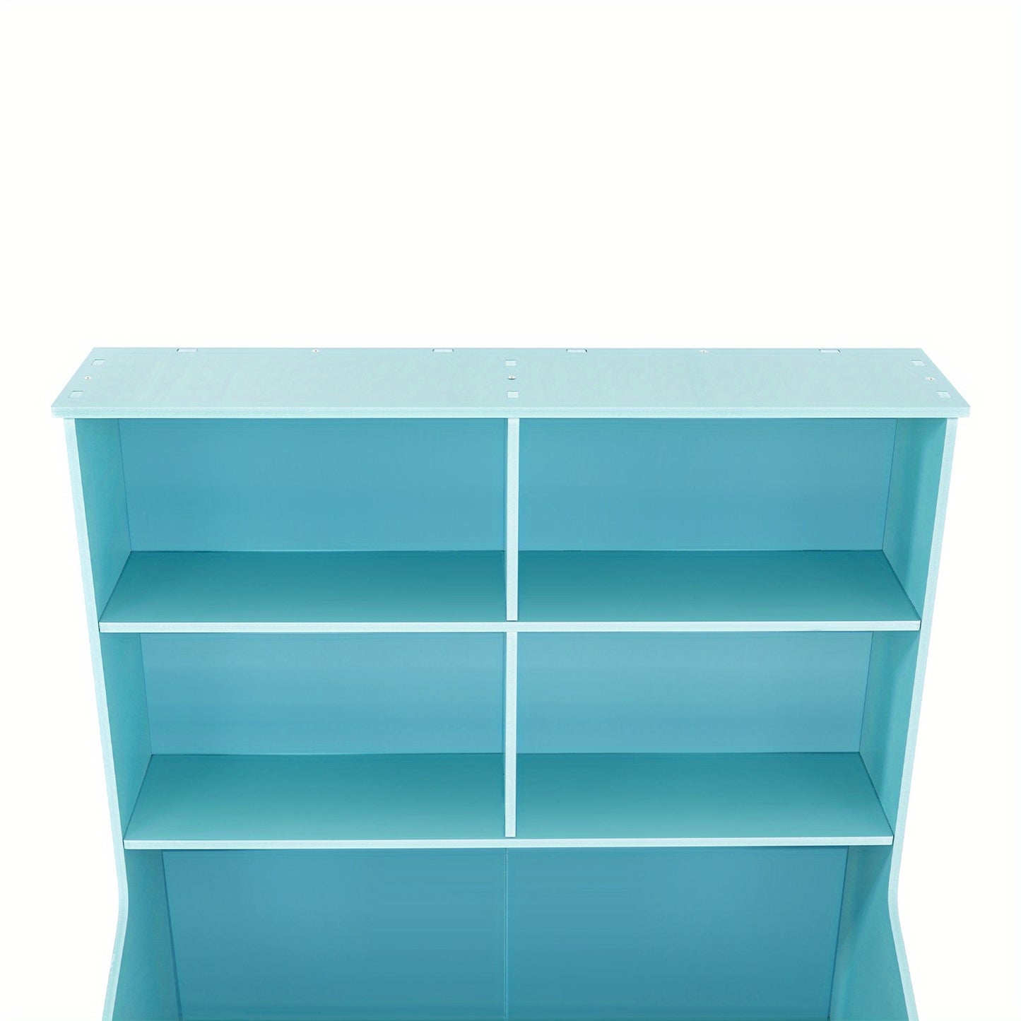 Boekenkast – Boekenrek – Opbergkast – Wandplank – Tijdschriftenrek – 3-laags – Lichtblauw – Duurzaam Kunststof – 30 Kg Draagkracht Per Plank