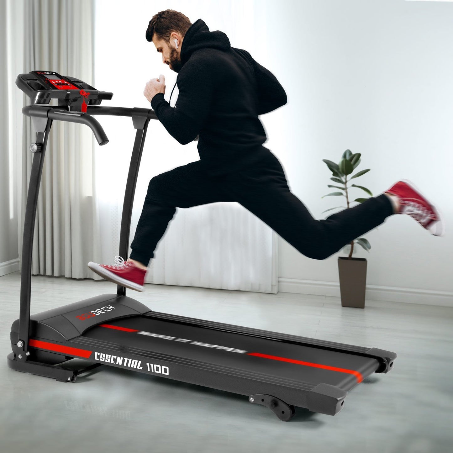 Loopband – Homeloopband – Hardloopband – Fitnessapparaat – Treadmill – Inklapbaar Ontwerp – 1,5 PK Motor – MP3 Speakers