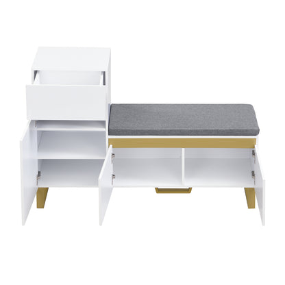 Large-capacity Entryway Shoe Cabinet | Multi-tier Storage Cabinet, Modern Minimalist Design, Home Storage with Drawers and Doors, Metal Material