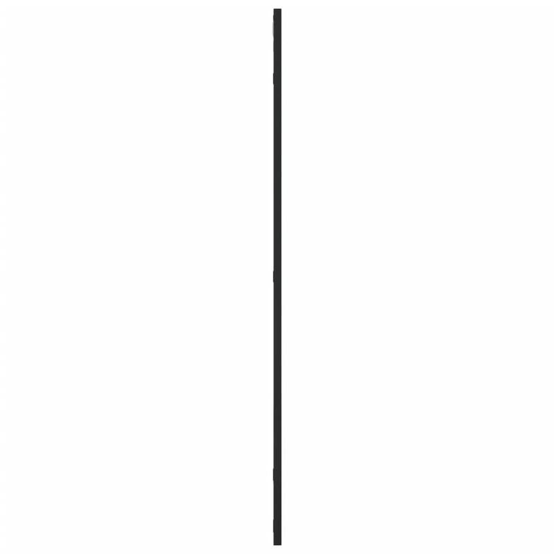 Wandspiegel – Spiegel – Badkamerspiegel – Hangspiegel – Woondecoratie – Zwart – Rechthoekig – 50x100 cm – IJzeren Frame – Verticaal – Zonder Elektriciteit