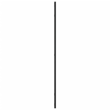 Wandspiegel – Spiegel – Badkamerspiegel – Hangspiegel – Woondecoratie – Zwart – Rechthoekig – 50x100 cm – IJzeren Frame – Verticaal – Zonder Elektriciteit