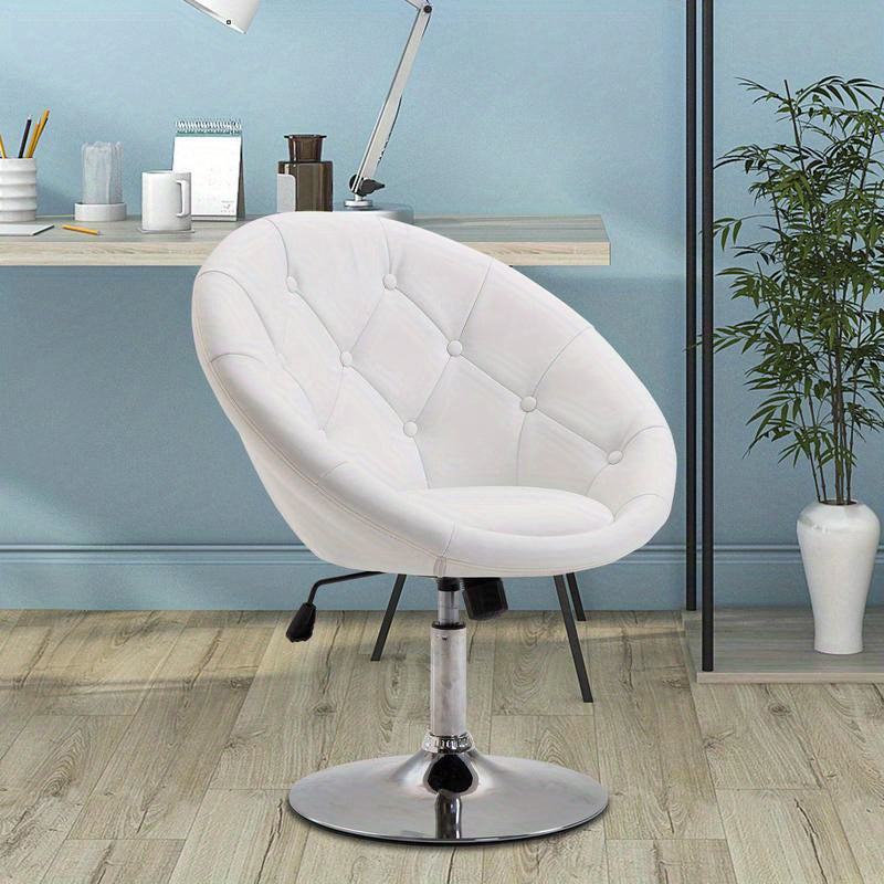 Bureaustoel – Office Chair – Ergonomische Stoel – Draaistoel – Desk Chair – Verstelbaar in Hoogte – Stevig Stalen Frame – Donkerbruine Bekleding – 78-90 cm Hoogte