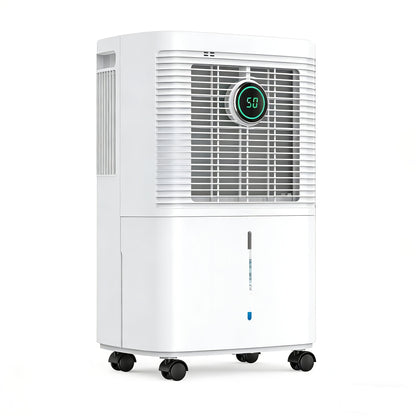 Extra-large Capacity Dehumidifier Featuring A 1.6L Water Tank, Supporting Continuous Operation with A Maximum Daily Dehumidification Capacity Of 12L. Minimalist White Contemporary Design Seamlessly Integrates Into Any Home En