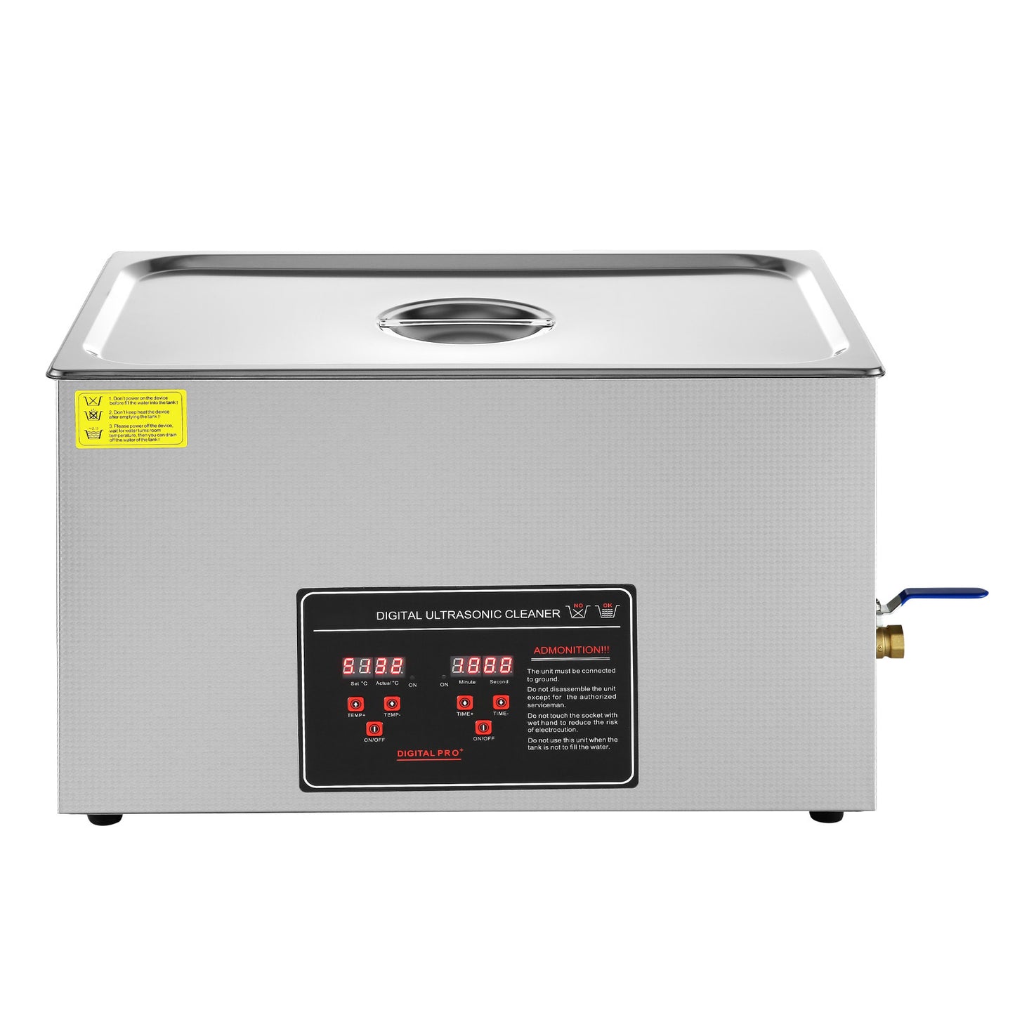 Ultrasoonreiniger – Ultrasoon apparaat – Reiniger – Sieradenreiniger – RVS reiniger – 30 Liter RVS Tank – Verwarming tot 65°C – Digitaal Timerpaneel