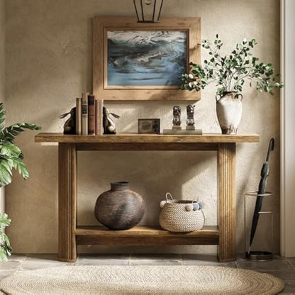 55-Inch Modern Sidetable – Smalle Console Tafel – Sofa Tafel – Entree Tafel – Hal Tafel – Hout – Krasbestendig & Duurzaam