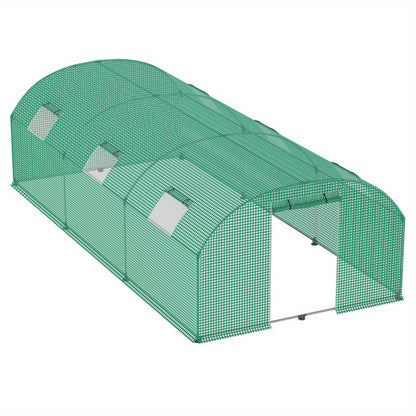 Tuinkas – Kas – Groentekas – Kweekkas – Serre – 3 x 4 x 2 Meter – Gegalvaniseerd Stalen Frame – UV- en Insectenbestendige Folie