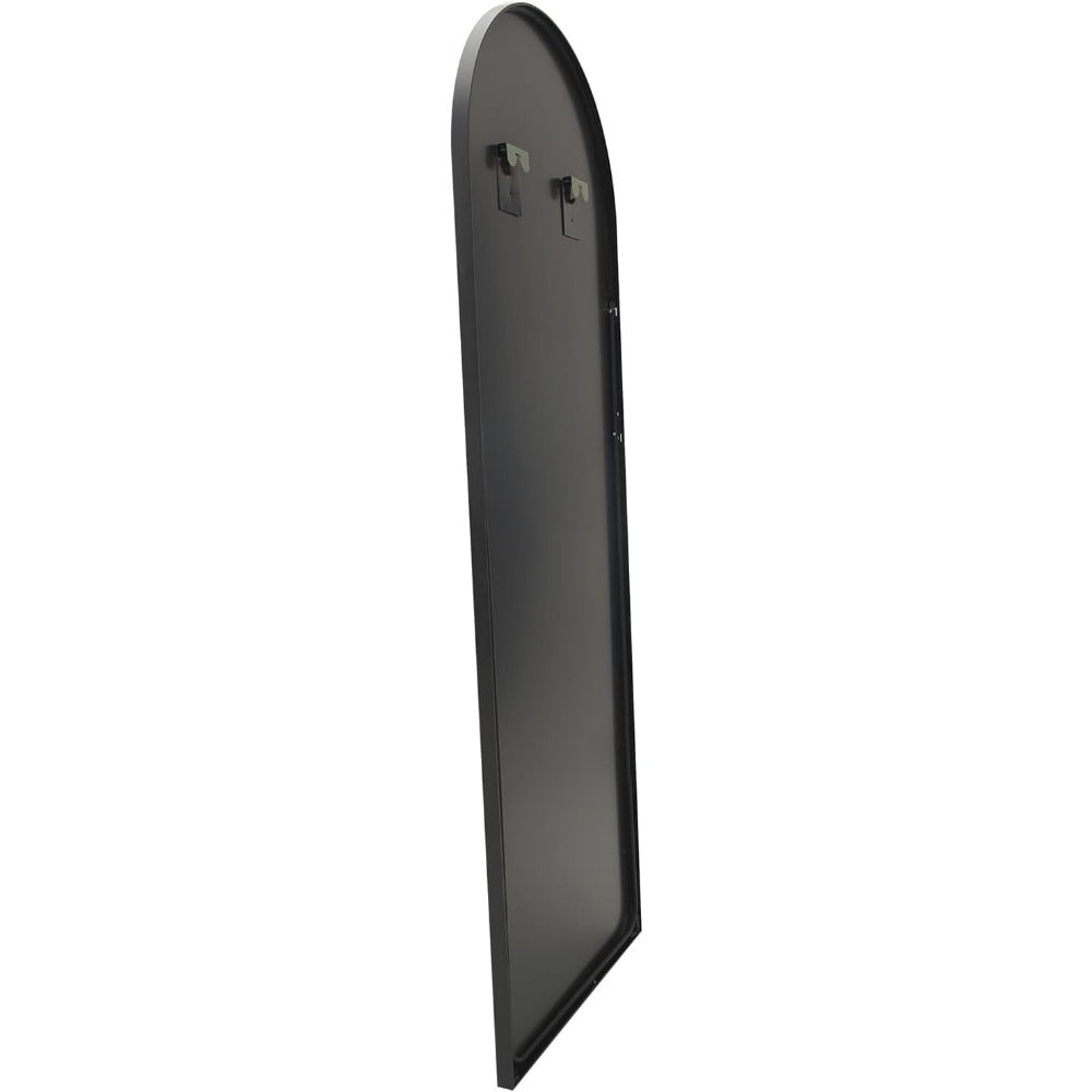 Boogspiegel – Spiegel – Wandspiegel – Full-Length Spiegel – Staande Spiegel – Zwart Aluminium Frame – Groot Formaat 180x80 cm