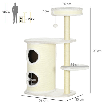3-laagse plantenstandaard – plantenrek – plantenhouder – bloementrap – plantenbak – blauw-wit – duurzaam PVC – compact design