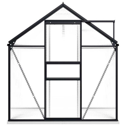 Kas – Kweekkas – Tuinkas – Plantenkas – Broeikas – Antraciet Aluminium Frame – Weerbestendig Met Stevige Fundering – Compact 3,61 m²