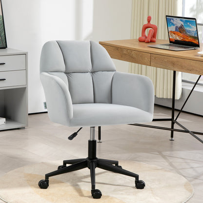 Bureaustoel – Kantoorstoel – Draaistoel – Stoel – Verstelbare Bureaustoel – Fluweelbekleding – Verstelbare Hoogte – Ergonomische Rugleuning