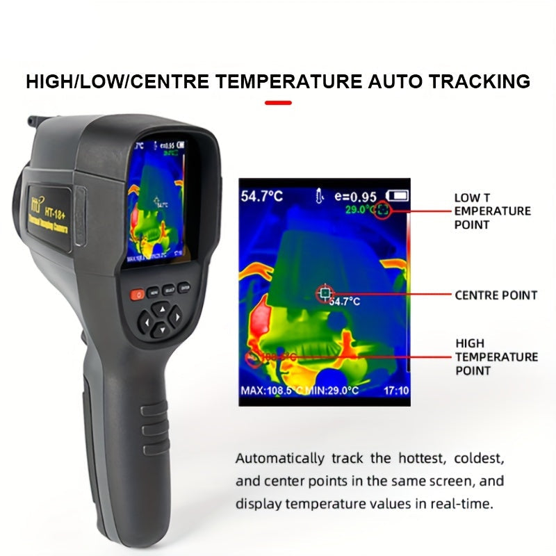 Warmtebeeldcamera – Infraroodcamera – Thermische Camera – Thermografische Camera – Temperatuursensor – 256 x 192 Resolutie – Compact 8,13 cm Kleurenscherm