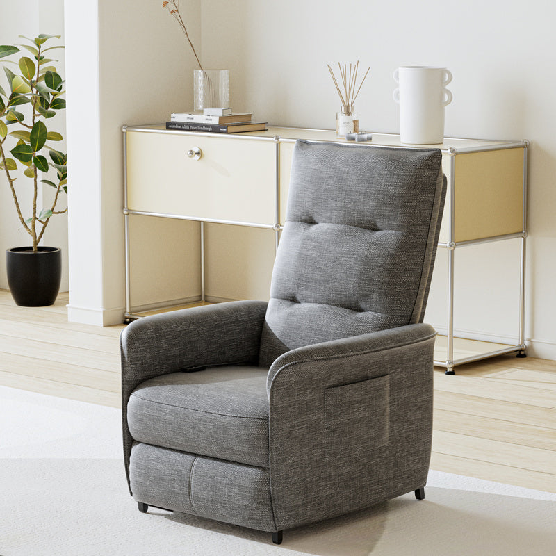 Relaxfauteuil – Elektrische Fauteuil – Verstelbare Stoel – Zitstoel – Loungefauteuil – Verstelbare Rugleuning – Polyester Bekleding 102x58x81 cm