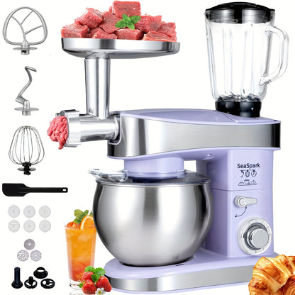 Keukenmachine – Keukenmixer – Keukenrobot – Foodprocessor – Mixer – 1200W Krachtige Motor – 6L RVS Mengkom