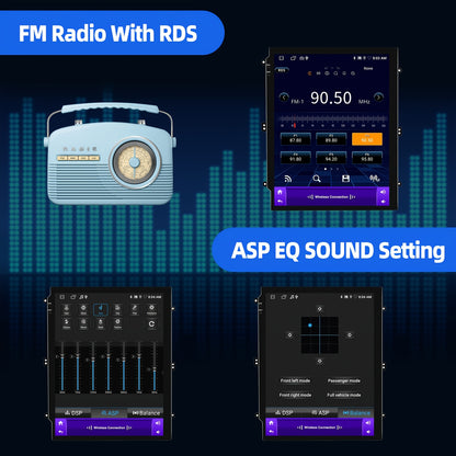 Android 15 Autoradio – Multimedia Systeem – 2-DIN Head Unit – Touchscreen Radio – Navigatiesysteem – Ford Focus MK3 (2012-2018) – 9,7 Inch HD Display – Draadloze Connectiviteit