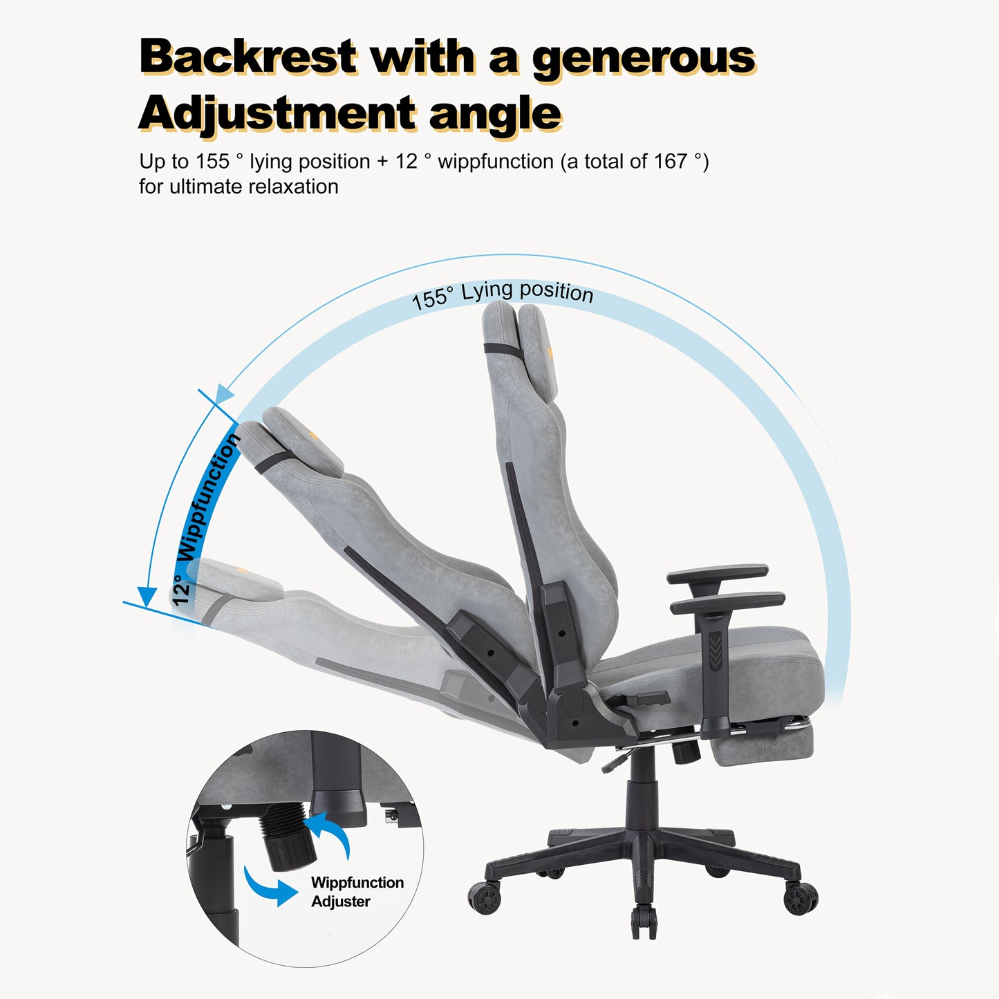 Bureaustoel – Office Chair – Gaming Stoel – Computerstoel – Kantoorstoel – Ademend Mesh Rugleuning – Verstelbare Armleuningen & Zithoogte – Inclusief Hoofdsteun en Lendensteun – Stille Wieltjes – Ergonomisch Design – Groen