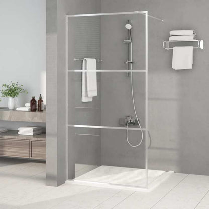 Douchewand – Douchedeur – Douchewand Inloopdouche – Douchepaneel – Zilver – Gehard Veiligheidsglas – 100x195 cm – Eenvoudige Montage