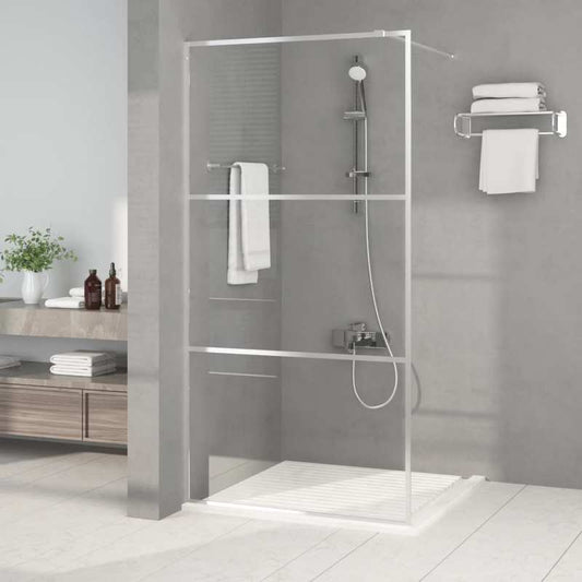 Douchewand – Douchedeur – Douchewand Inloopdouche – Douchepaneel – Zilver – Gehard Veiligheidsglas – 100x195 cm – Eenvoudige Montage