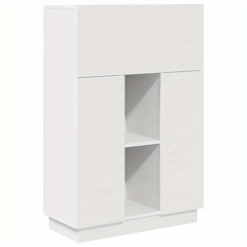 Opbergtafel – Werktafel – Bureau – Studietafel – Schrijfmeubel – Wit – Lade Opbergruimte – Strak Design