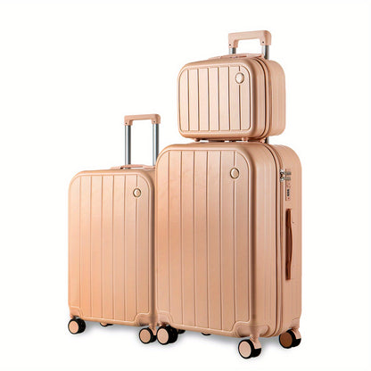 Kofferset – Reiskoffer Set – Handbagage Koffer – Ruimbagage Koffers – Trolley Koffer – PC Materiaal – Lichtgewicht Met Stille Spinner Wielen – Zachtroze