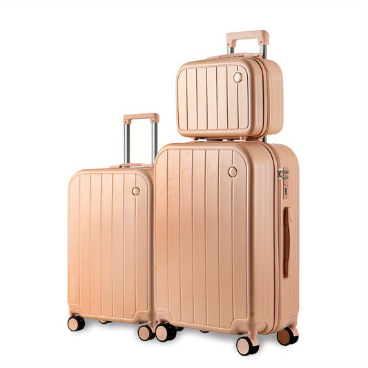 Kofferset – Reiskoffer Set – Handbagage Koffer – Ruimbagage Koffers – Trolley Koffer – PC Materiaal – Lichtgewicht Met Stille Spinner Wielen – Zachtroze