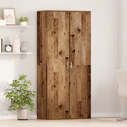 Highboard – Dressoir – Opbergkast – Ladekast – Sideboard – Altholz Spanplatten – Compact 80x39x178 cm – Duurzaam & Stevig