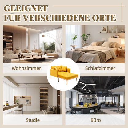 Verstelbare Relaxfauteuil – Lounge Stoel – Accent Fauteuil – Slaapkamer Stoel – Study Chair – Mangohout – Slank Design – Makkelijk Schoon Te Maken