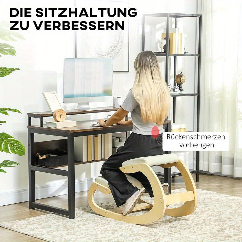 Kniekruk – Schommelkruk – Ergonomische Kruk – Zitkruk – Stoelkruk – Zacht Schuimzitting – Stevig Frame