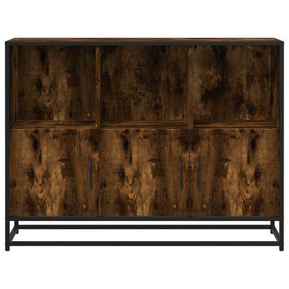 Sideboard 100x35x76cm edited hout gerookt eikenkleurig