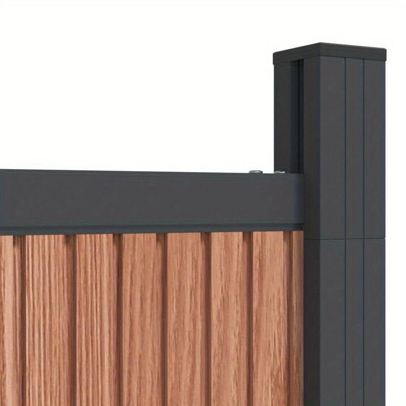 Tuinscherm – Tuinafscheiding – Schuttingpaneel – Privacyscherm – Bruin Houten Paneel – 180x186 cm – Weerbestendig & Eenvoudig Bevestigen