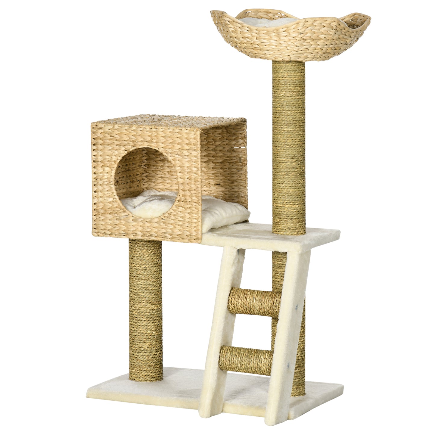 Klim- en Krabpaal Kat – Kattenboom – Activiteitentoren – Krabpaal – Kattenmeubel – Multikleur – 100,5 cm Hoogte – Stevig & Duurzaam