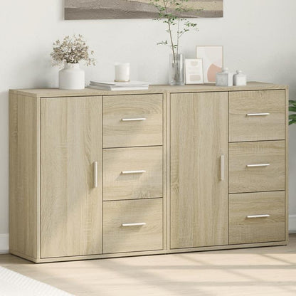 Sideboard Set – Opbergkast – Dressoir – Tv-meubel – Kastje – Sonoma Oak – Duurzaam Hout – Compact 60x31x70 cm