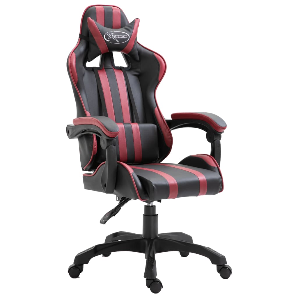 Gamingstoel – Gamestoel – Gaming Chair – Game Stoel – Bureaustoel – Verstelbare Rugleuning – Ergonomische Rode Kunstleer Vulling