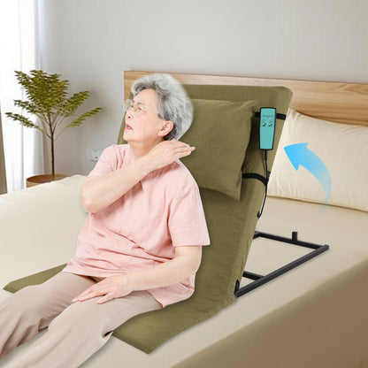 Verstelbare Rugsteun – Bedsteun – Zithouder – Verstelbaar Kussen – Ondersteuning Kussen – Verstelbaar 2°-80° – Draagkracht 300 kg – Wasbare Katoenhoes