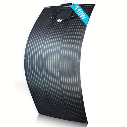 Flexibel Zonnepaneel – Zonnepaneel Camper – Zonnepaneel Boot – Draagbaar Zonnepaneel – 110W Vermogen – Monokristallijn Silicium