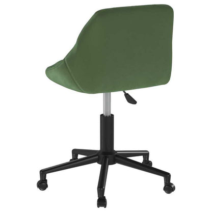 Swivel Office Chair in Dark Green Velvet – Executive Chair, Bar Stool, Garden Chair, Dining Chair. This stylish swivel chair rotates 360 degrees for maximum flexibility and is easy to move with its wheels. Practical and ele