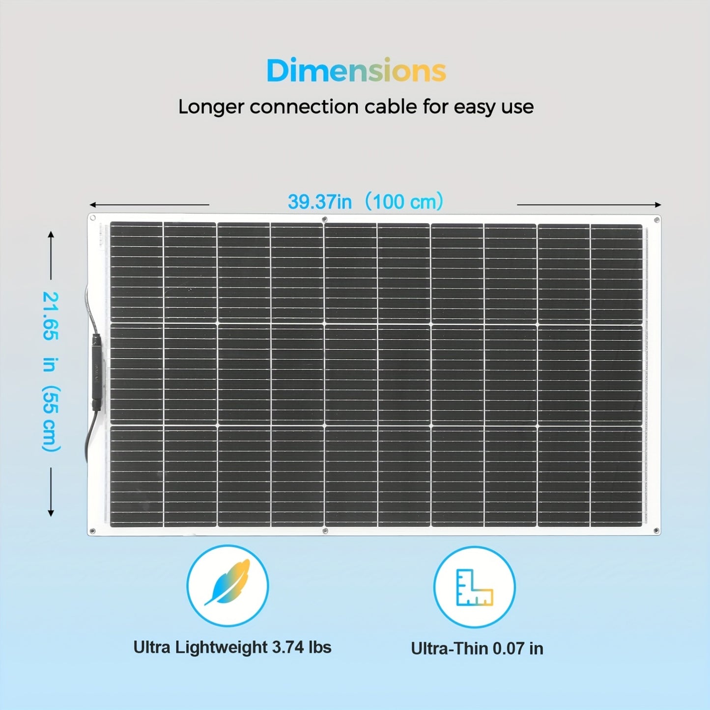 Zonnepaneel – Solar Panel – Opvouwbaar Zonnepaneel – Flexibel Zonnepaneel – Zonnepanelen Set – 200W Totaal – Monokristallijn Silicium – Lichtgewicht & Weerbestendig
