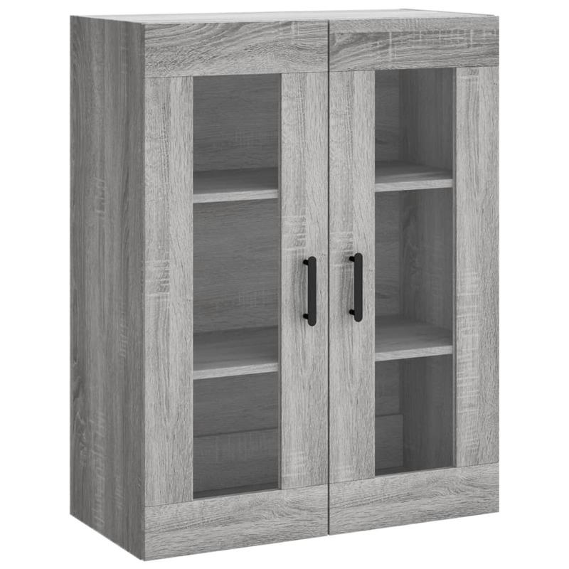 Simple Sideboard, Spacious Storage Cabinet with Display Shelf, Suitable for Kitchen, Living Room, Stylish Furniture, Offers Additional Storage Space and Home Decoration, Ensures Safety. Tall Cabinet 69.5x34x180 cm, Treated Wo